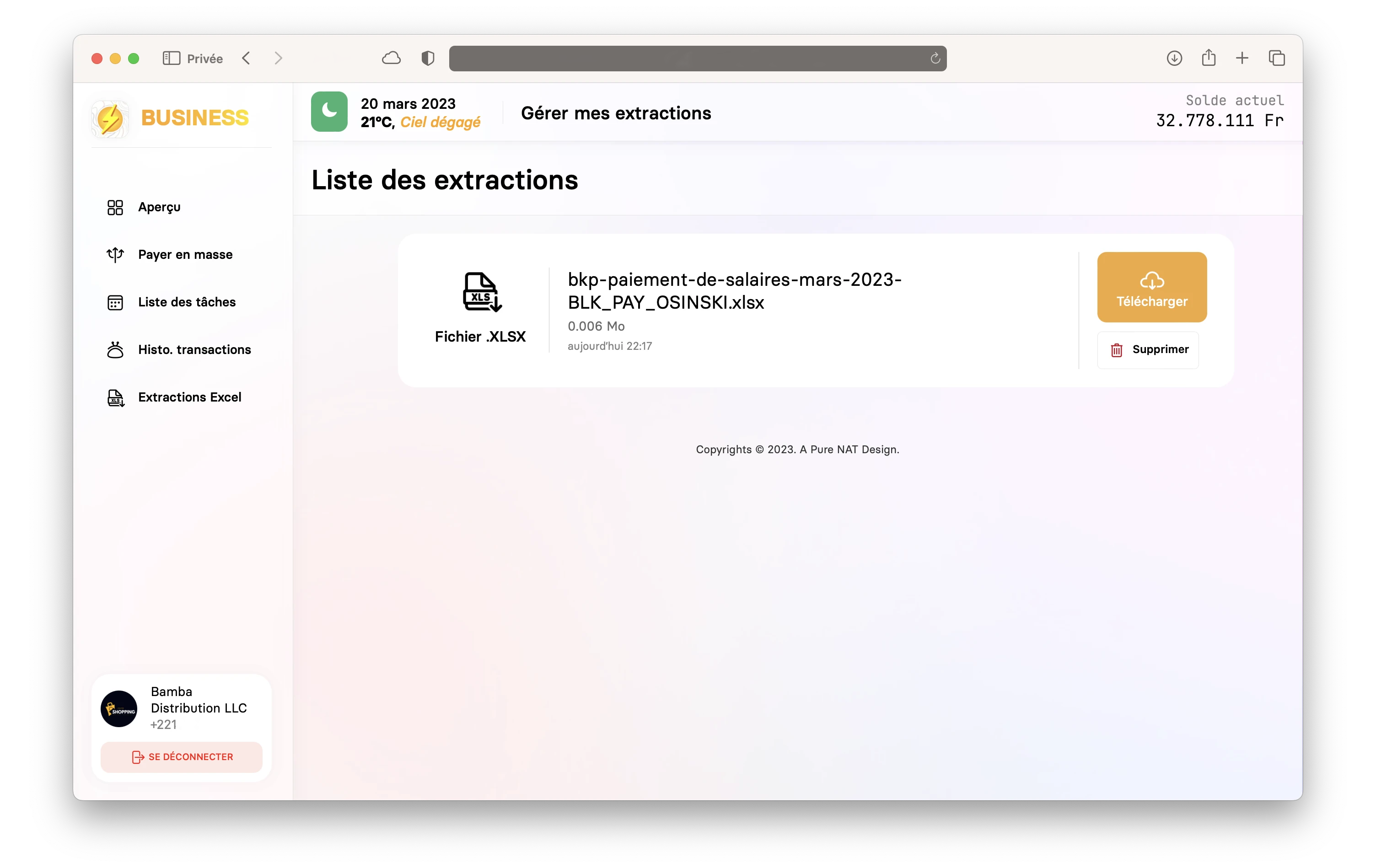 flash kalpé business extractions